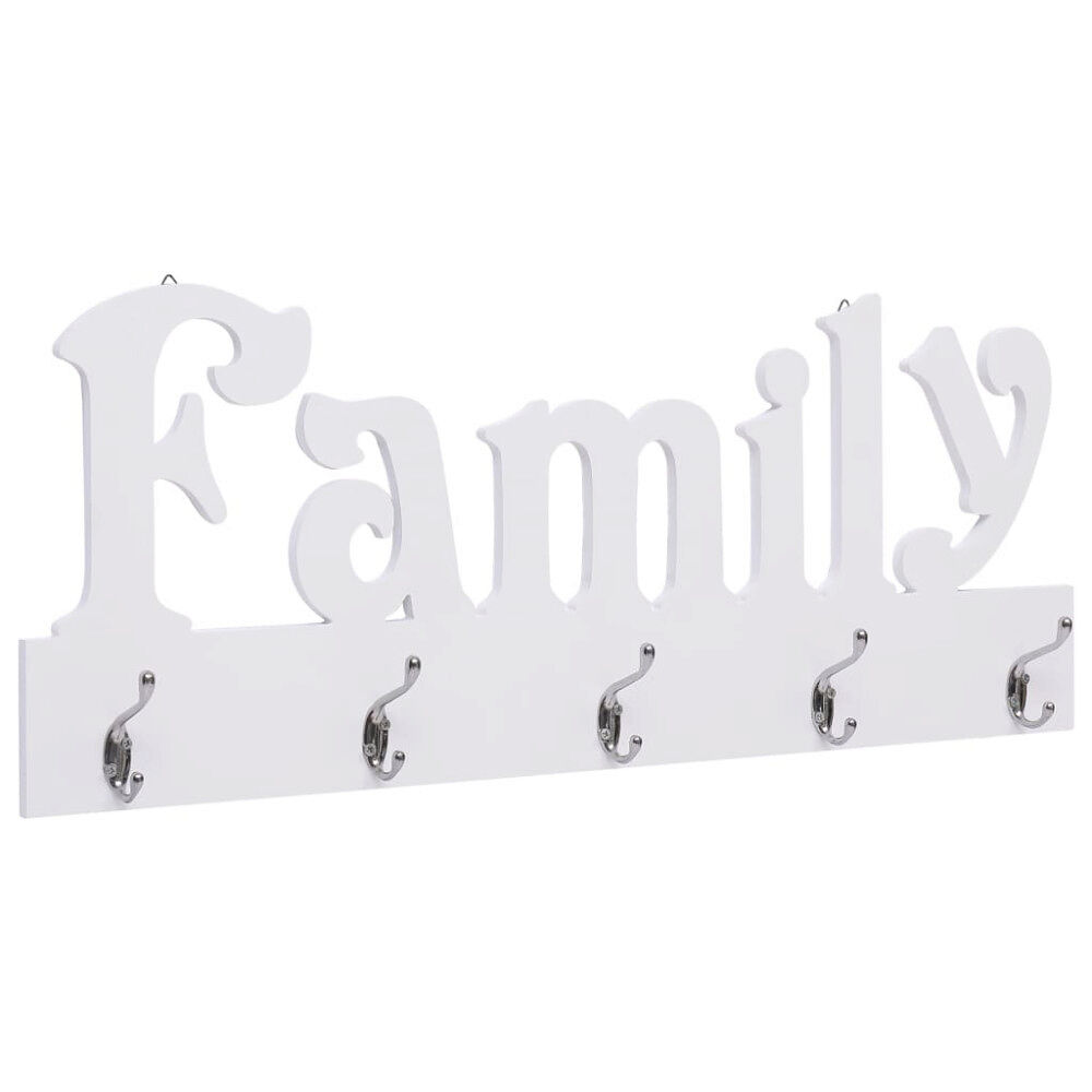 vidaXL Väggkrokar FAMILY 74x29,5 cm