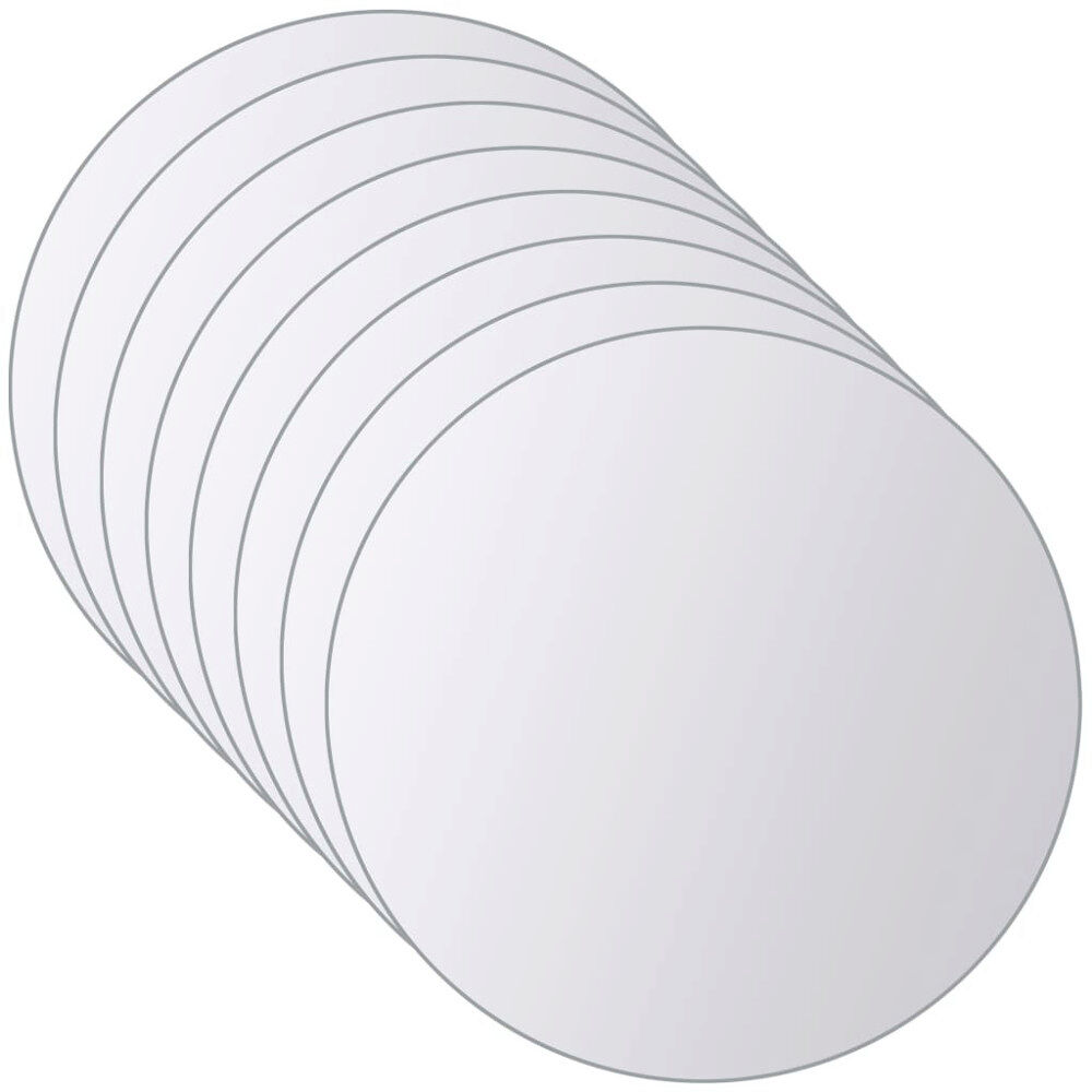 vidaXL Spegelplattor 16 st runt glas