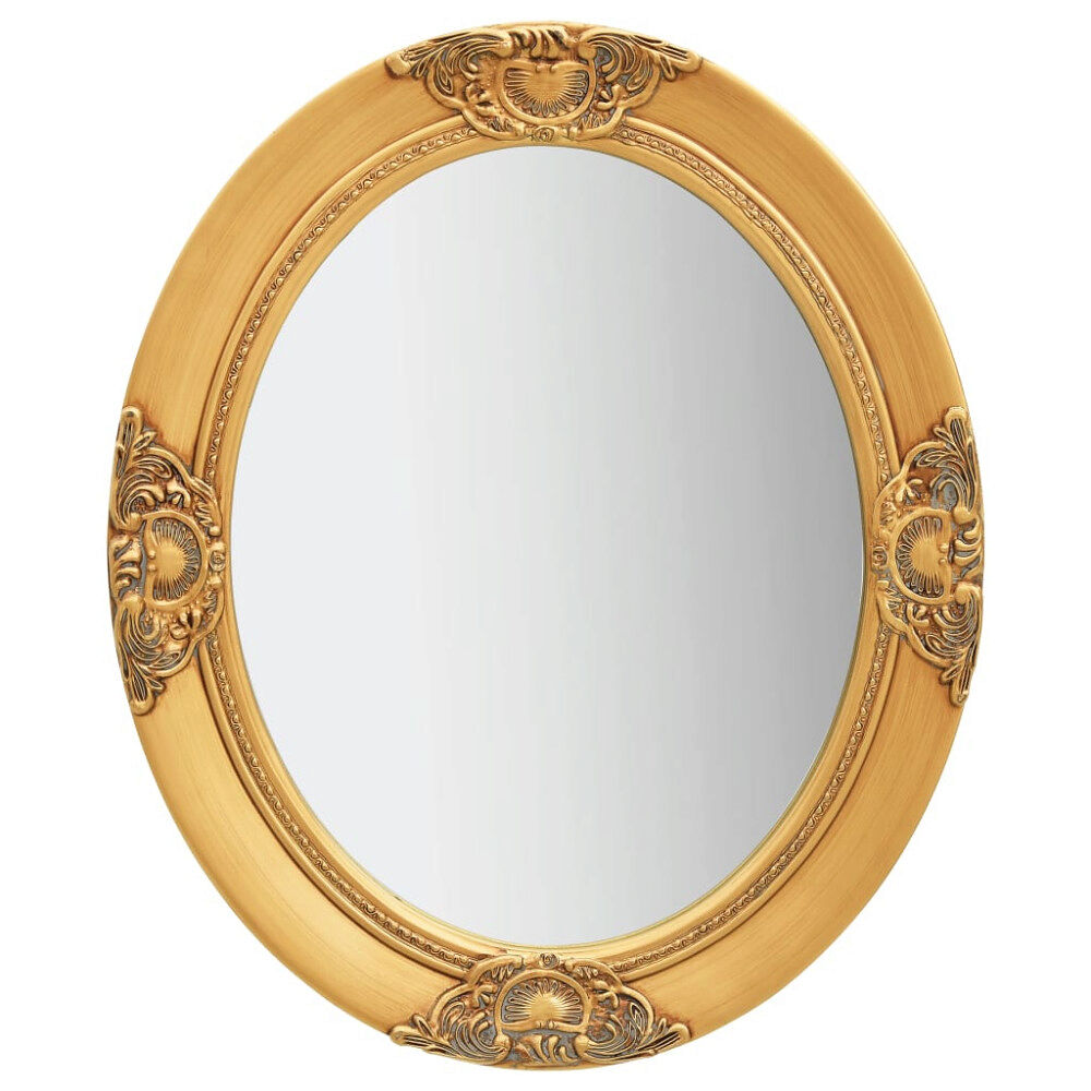 vidaXL Väggspegel barockstil 50x60 cm guld