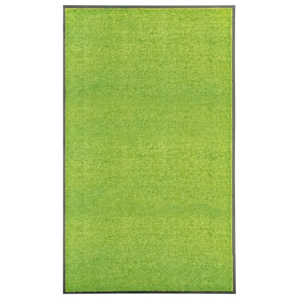 vidaXL Dörrmatta tvättbar grön 90x150 cm