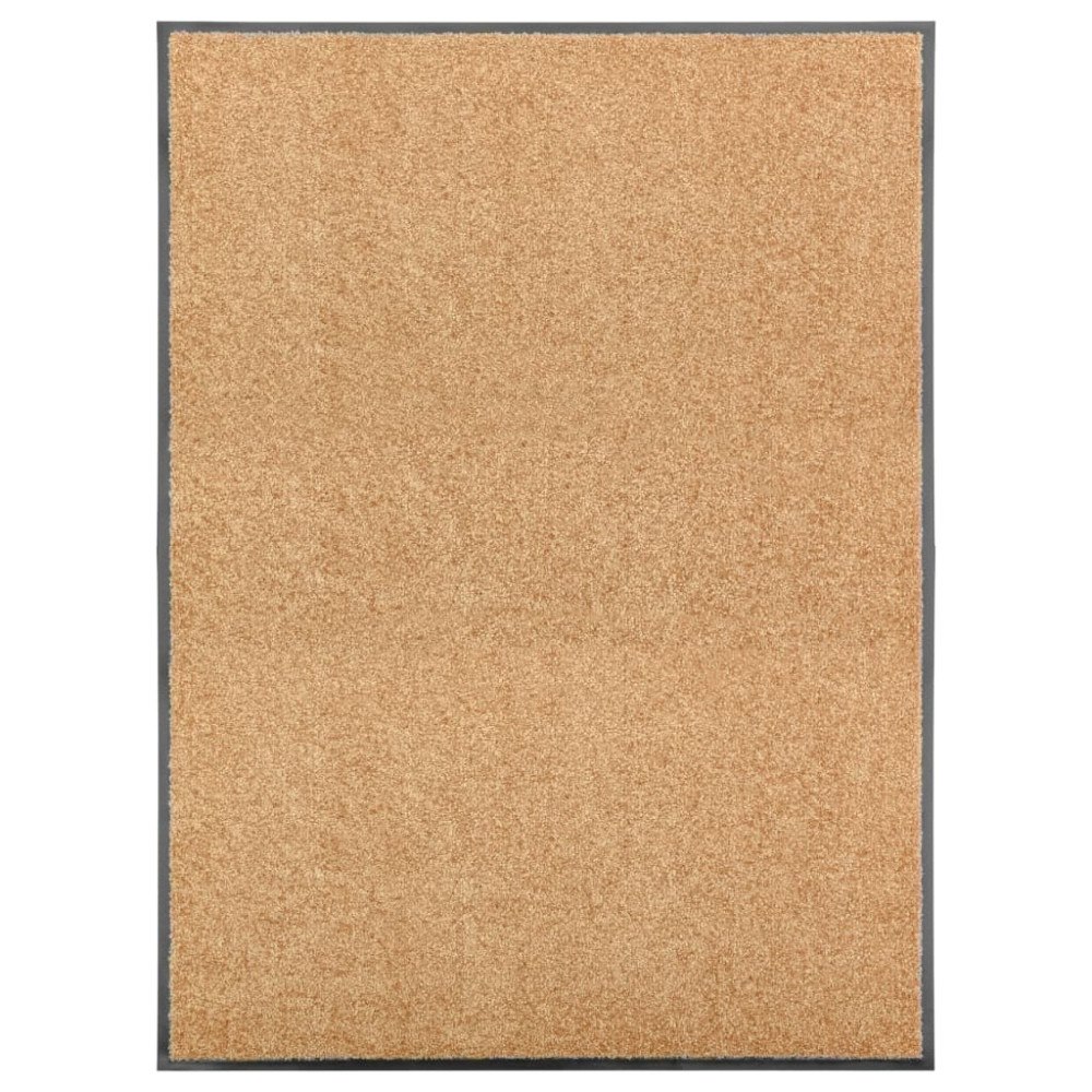 vidaXL Dörrmatta tvättbar gräddvit 90x120 cm