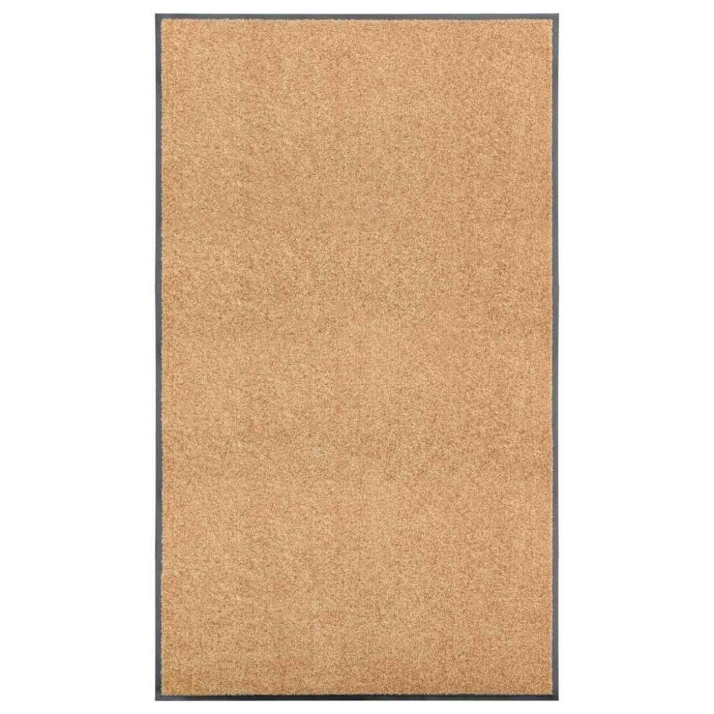 vidaXL Dörrmatta tvättbar gräddvit 90x150 cm