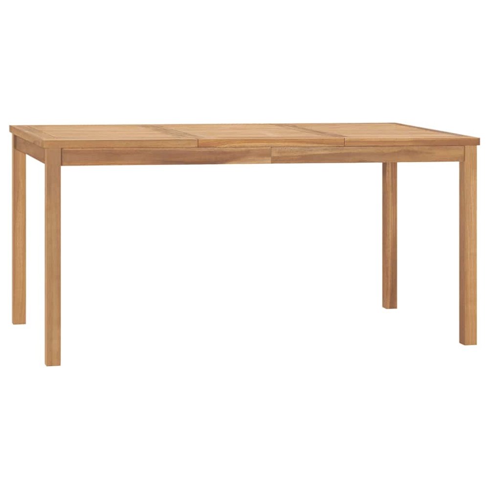 vidaXL Trädgårdsbord 160x80x77 cm massiv teak
