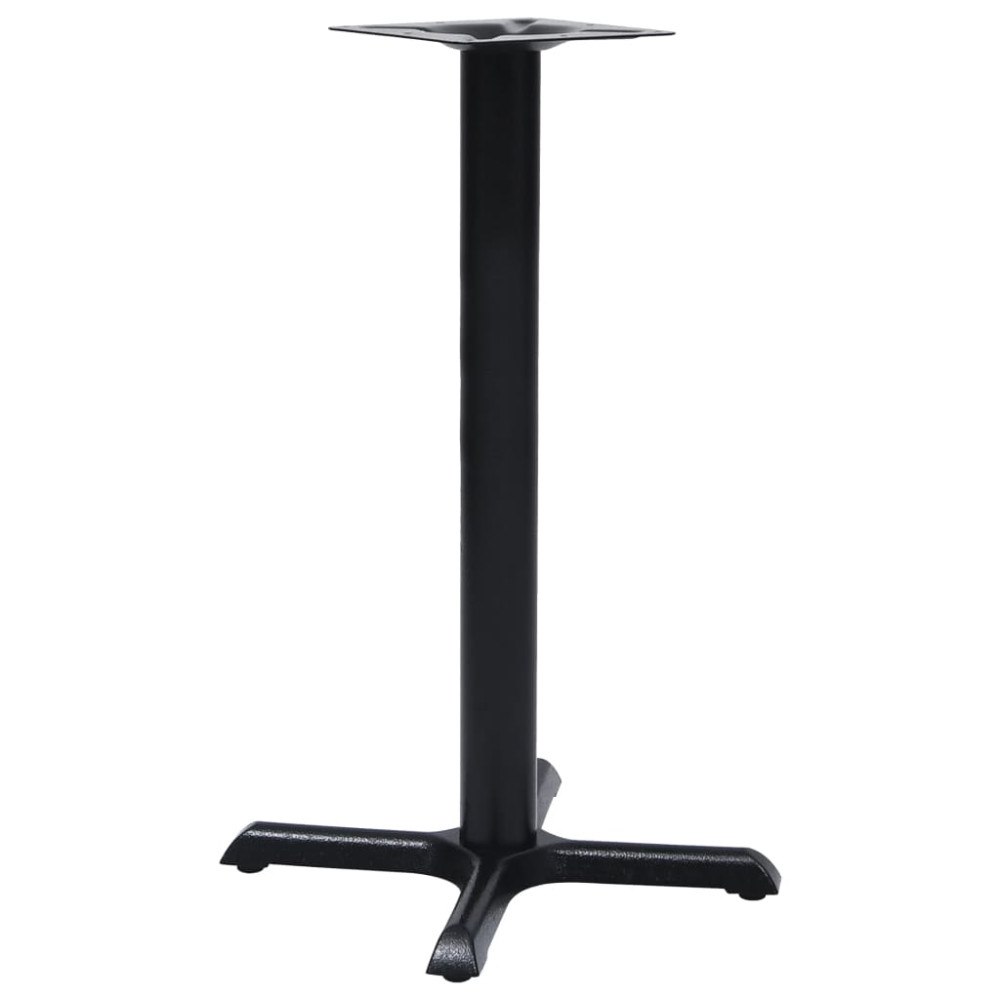 vidaXL Bistro bordsben svart 56x56x72 cm gjutjärn
