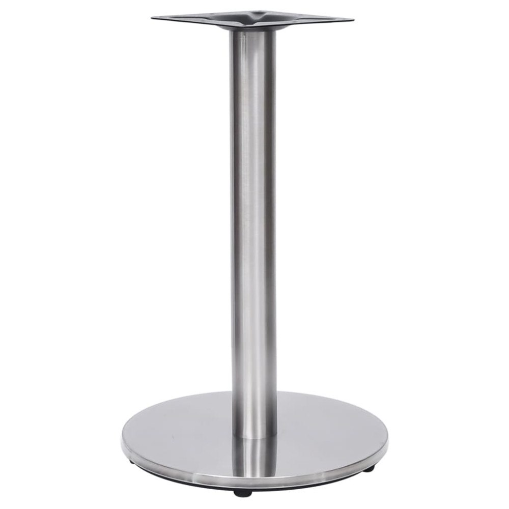 vidaXL Bistro bordsben silver Ø45x72 cm rostfritt stål