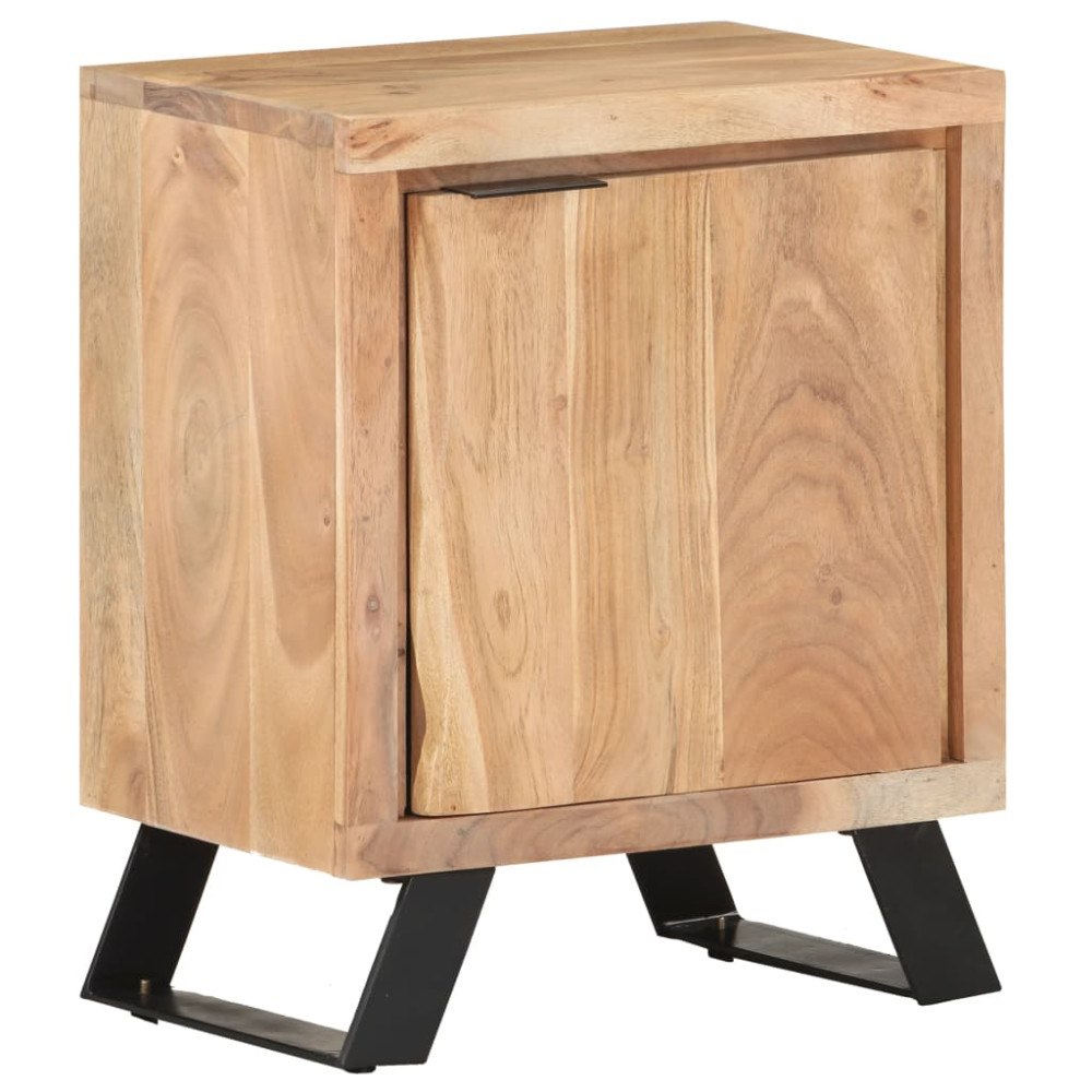 vidaXL Nattduksbord 40x30x50 cm massivt akaciaträ med levande kant