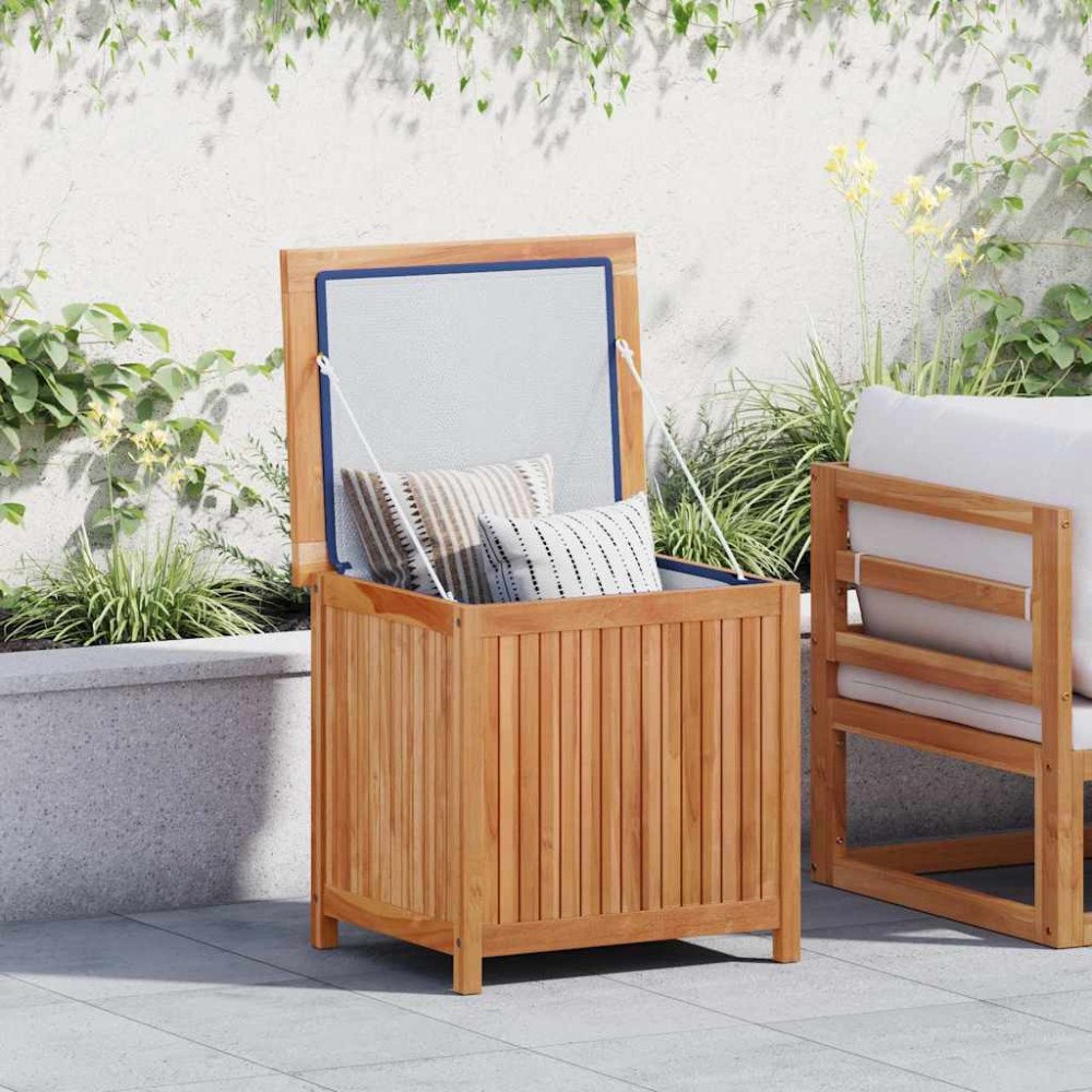 vidaXL Trädgårdslåda 60x50x58 cm massiv teak