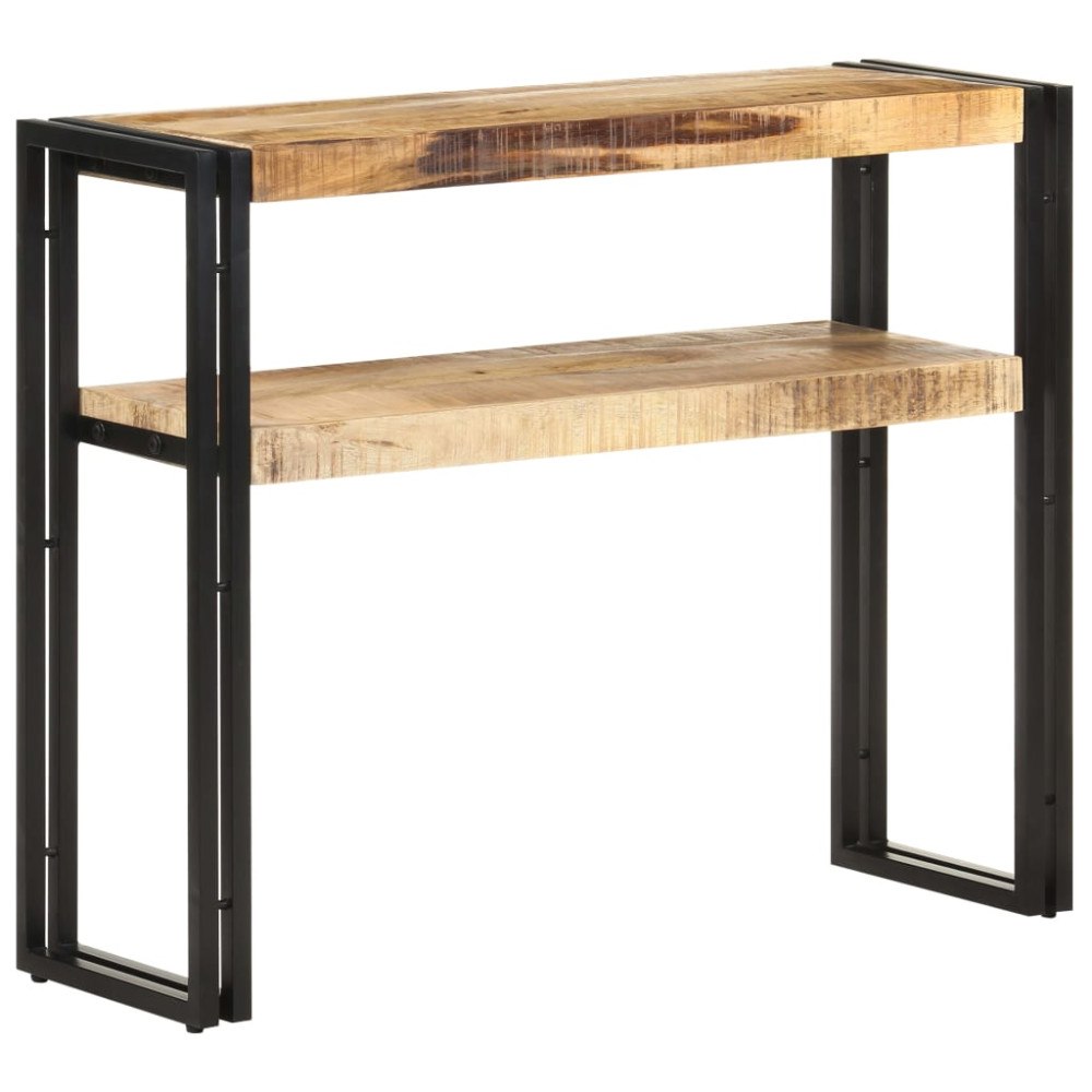 vidaXL Avlastningsbord 90x30x75 cm grovt mangoträ