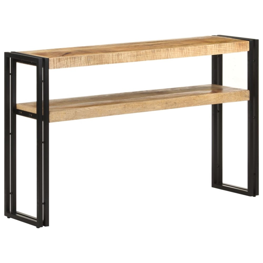 vidaXL Avlastningsbord 120x30x75 cm grovt mangoträ