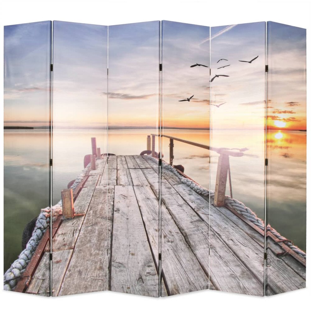vidaXL Vikbar rumsavdelare sjö 228x170 cm