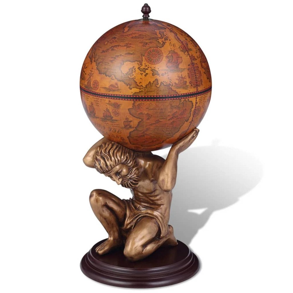 vidaXL Jordglobsbar Atlas 42 x 42 x 85 cm
