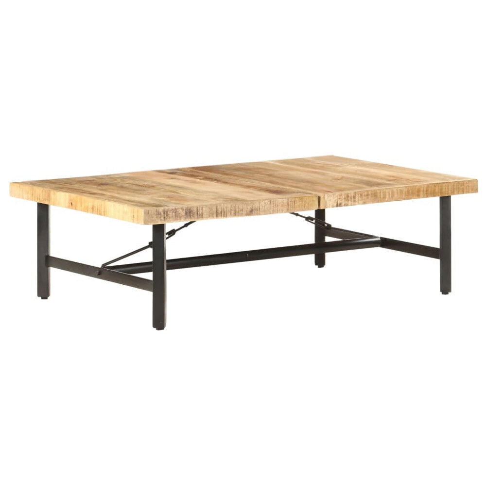 vidaXL Soffbord 142x90x42 cm massivt mangoträ