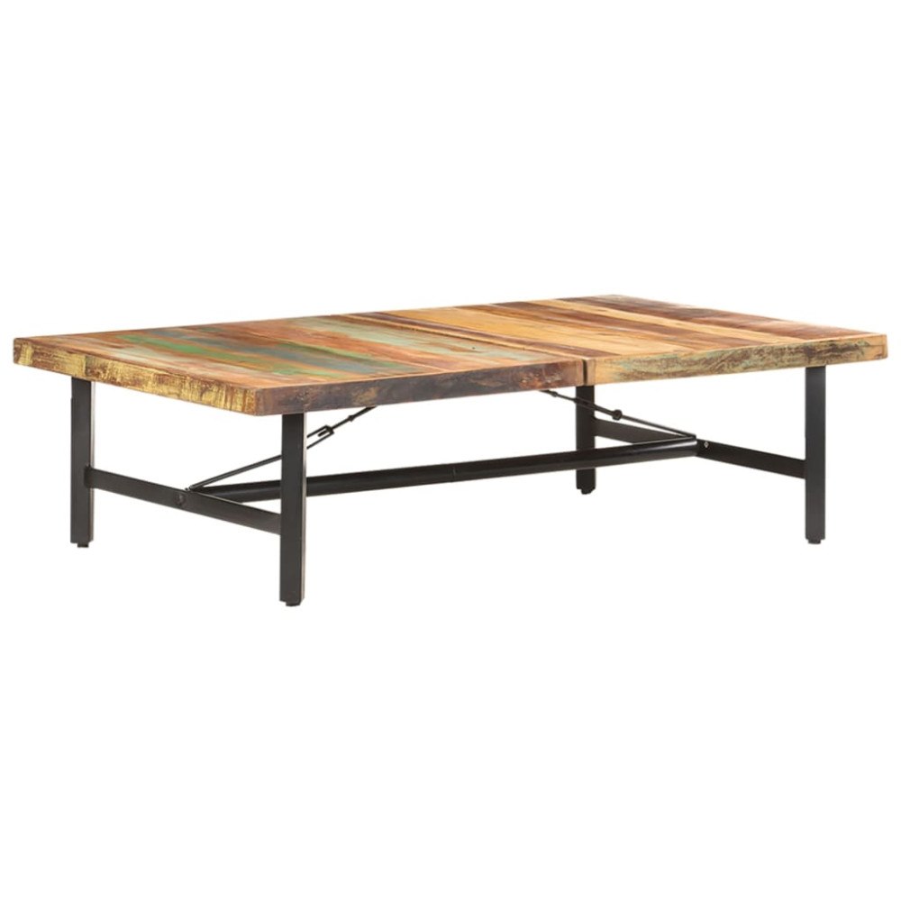 vidaXL Soffbord 142x90x42 cm massivt återvunnet trä