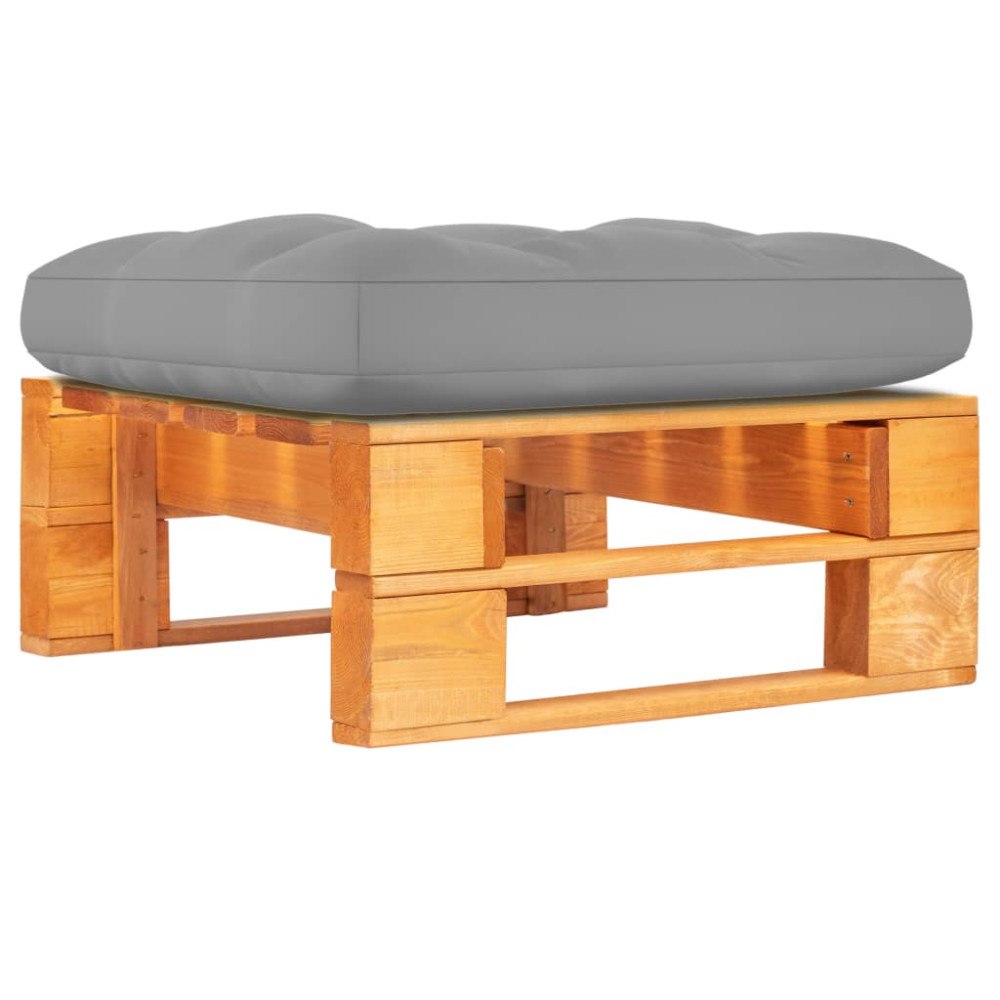 vidaXL Pallottoman honungsbrun impregnerad furu