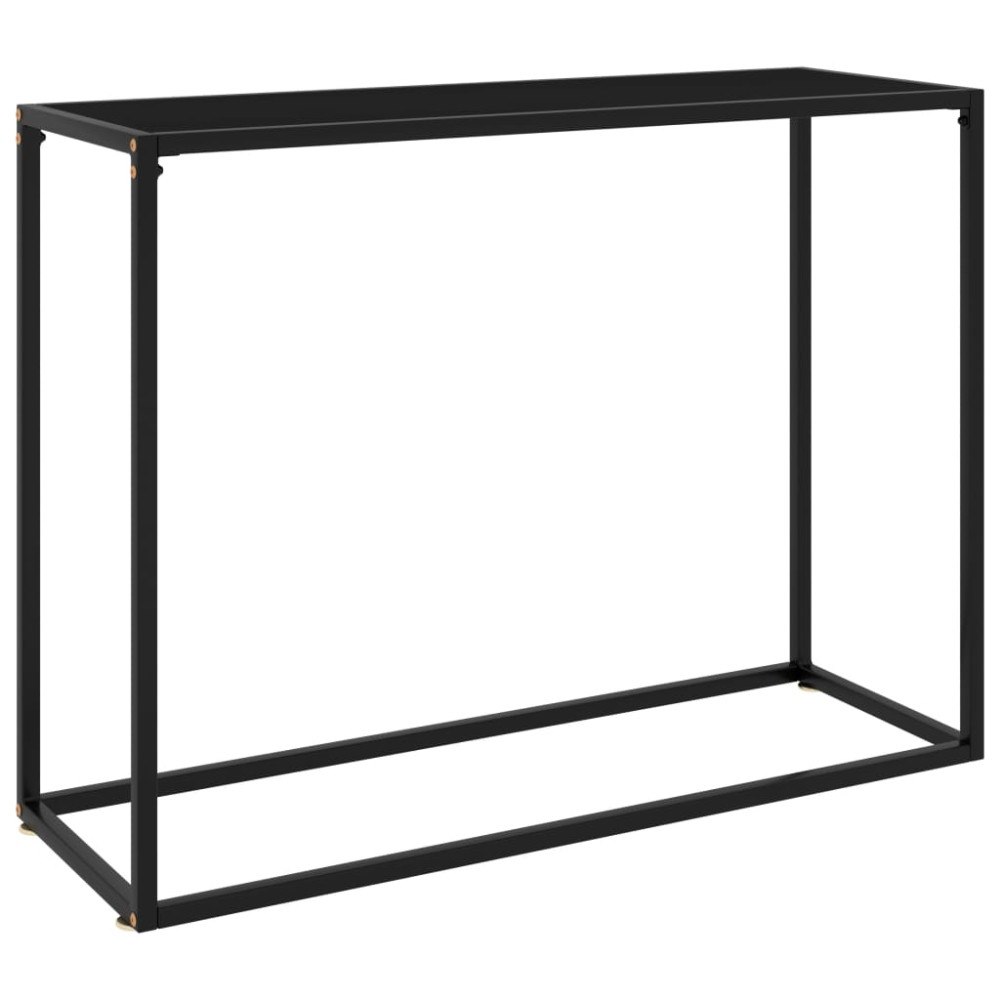 vidaXL Konsolbord svart 100x35x75 cm härdat glas