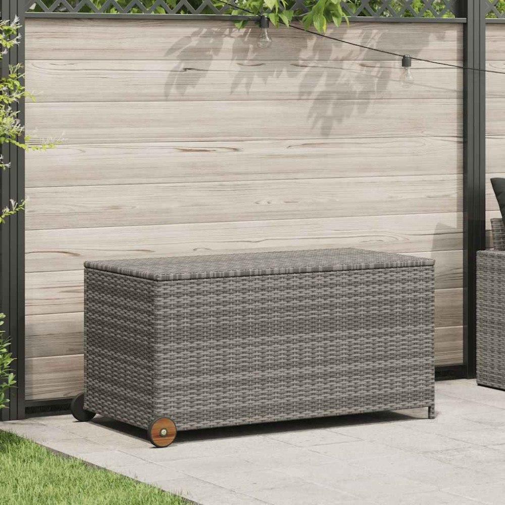 vidaXL Dynbox ljusgrå 120x65x61 cm konstrotting