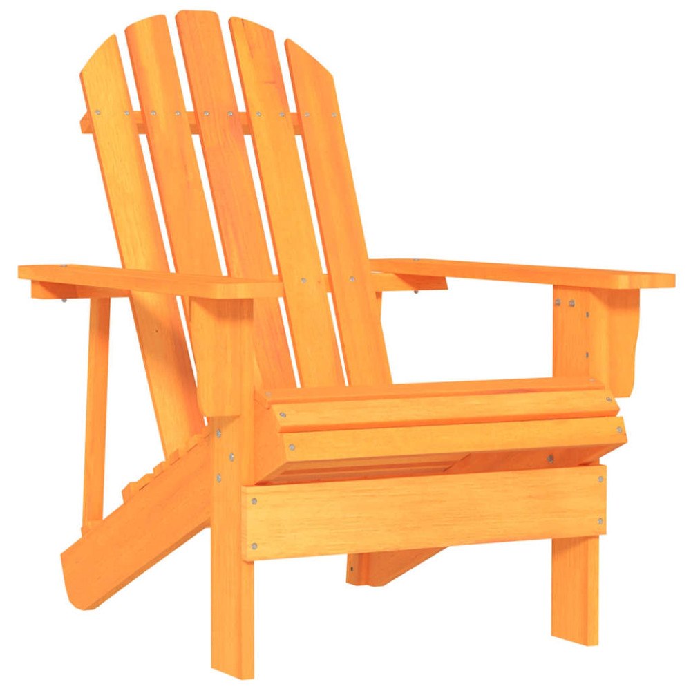 vidaXL Adirondackstol massivt granträ orange
