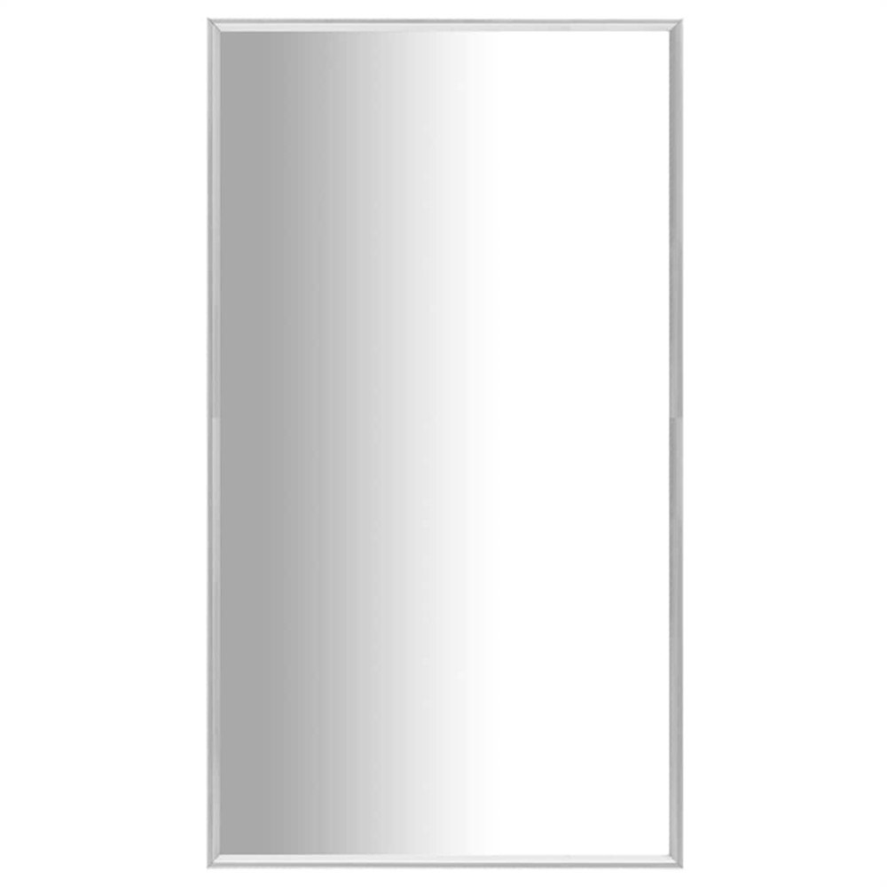 vidaXL Väggspegel 80x60 cm silver