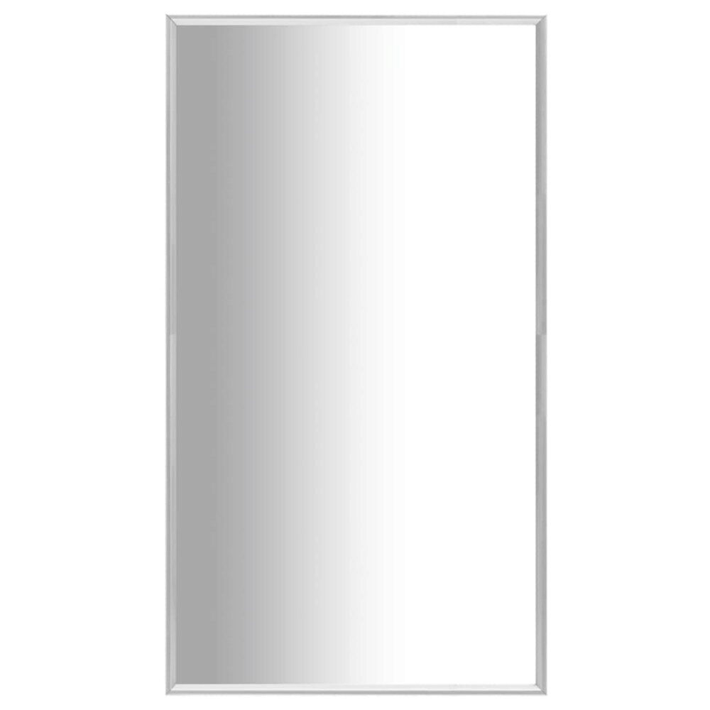 vidaXL Väggspegel 80x60 cm silver