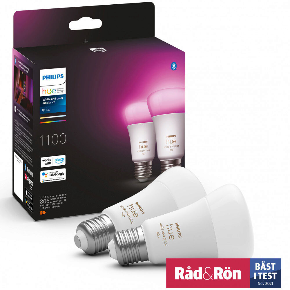 Philips HUE White Color Ambiance E27 1100lm 2-pack