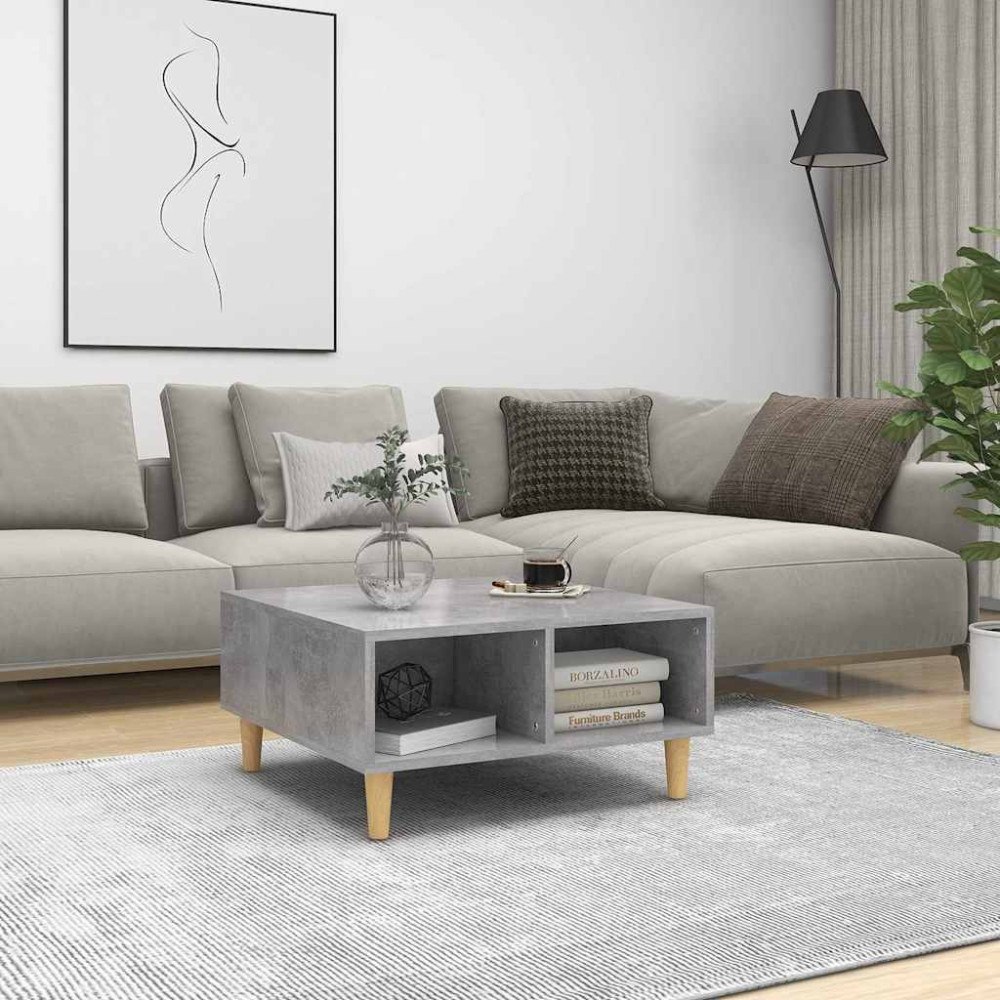 vidaXL Soffbord betonggrå 60x60x30 cm konstruerat trä