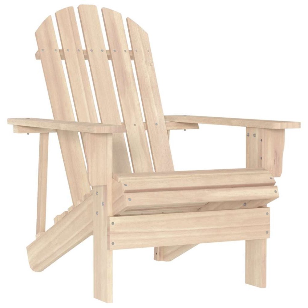 vidaXL Adirondackstol massivt granträ