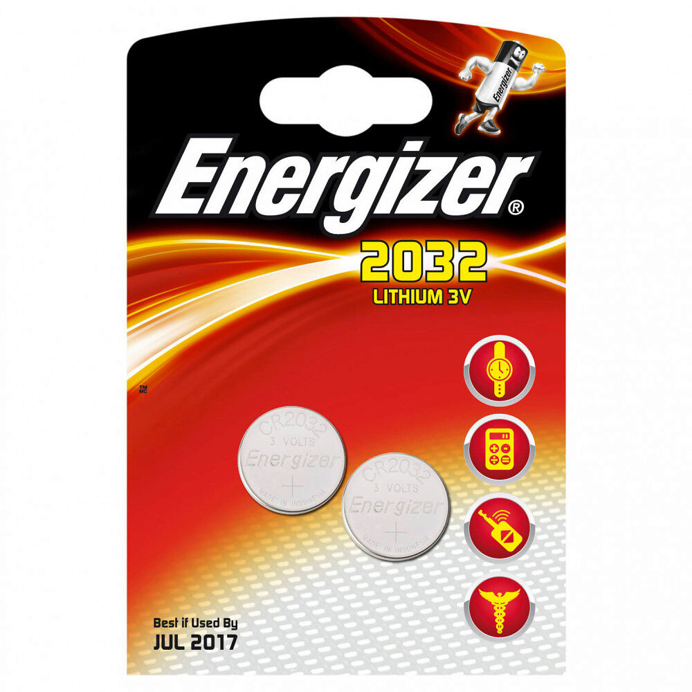 ENERGIZER Batteri CR2032 Lithium 2-pack