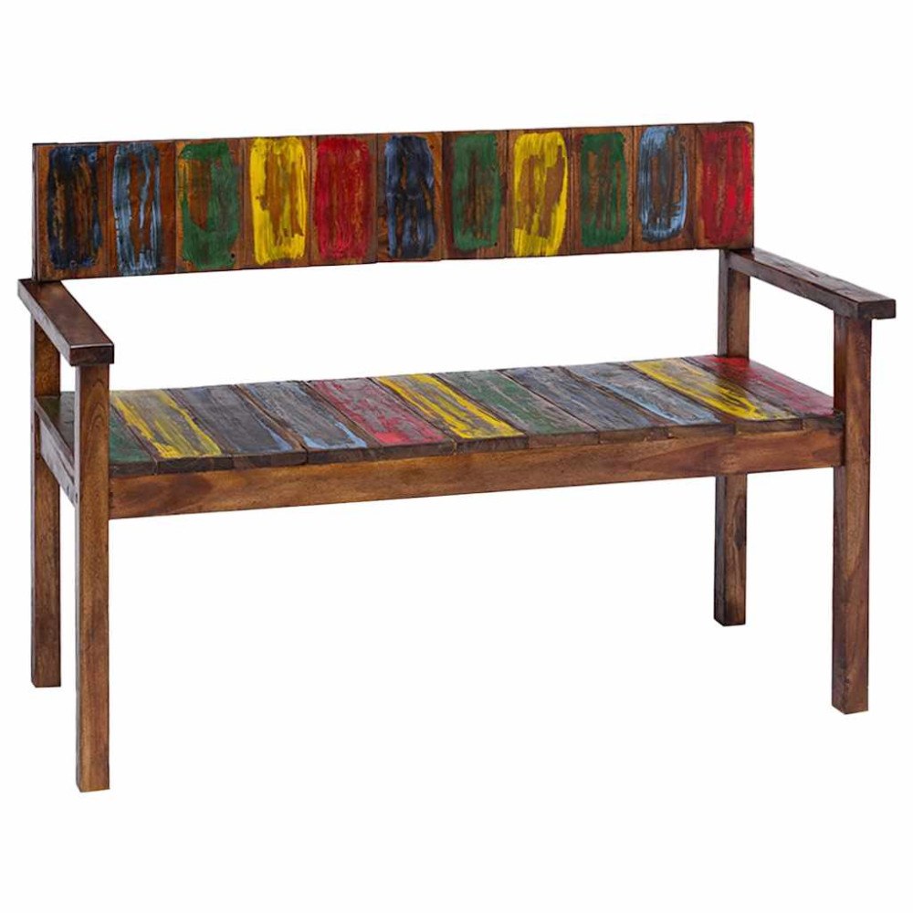 vidaXL Matstolar 4 st massivt återvunnet trä