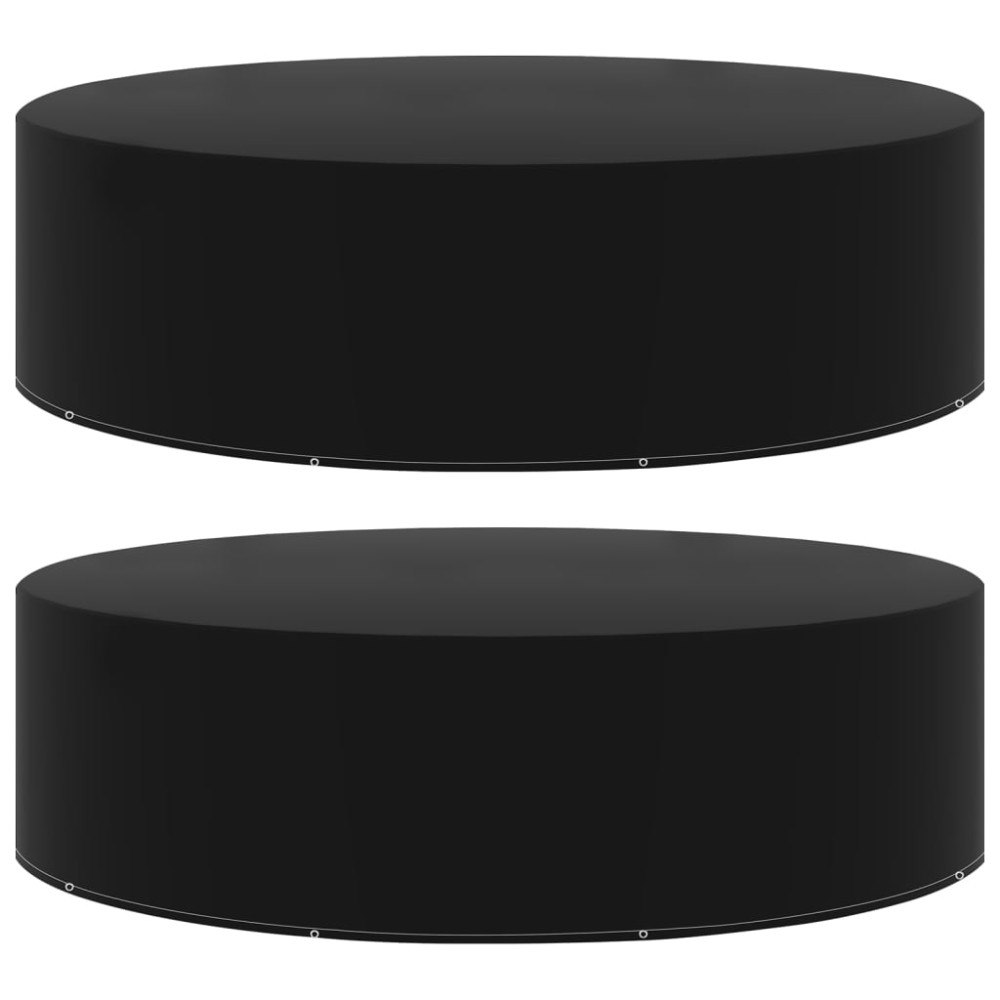 vidaXL Överdrag för trädgårdsmöbler 2 st 10 öljetter 205x90 cm