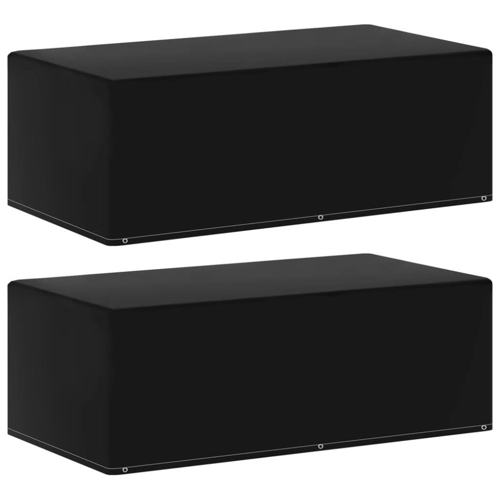 vidaXL Överdrag för gasolgrill 2 st 6 öljetter 170x90x60 cm