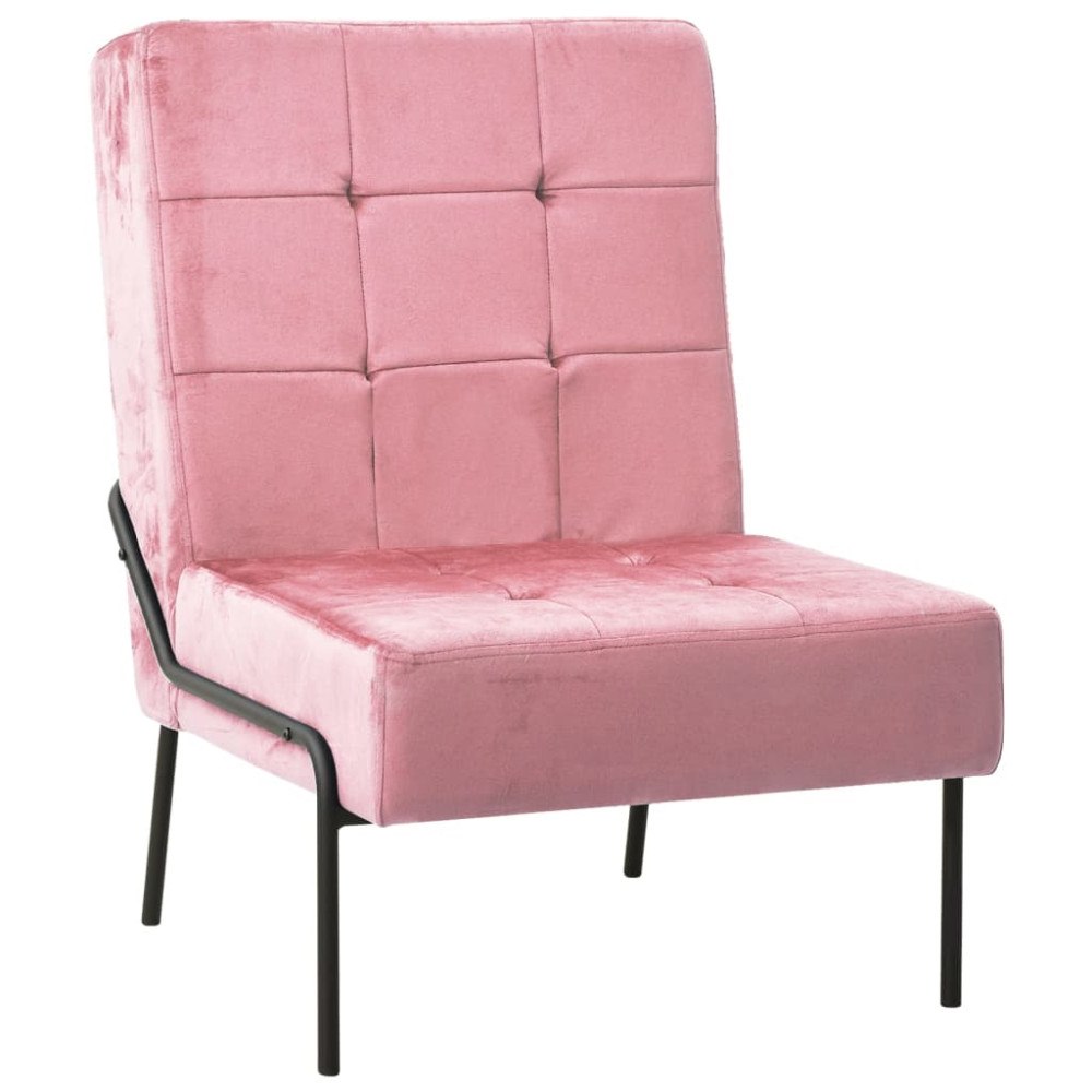 vidaXL Avkopplingsstol 65x79x87 cm rosa sammet