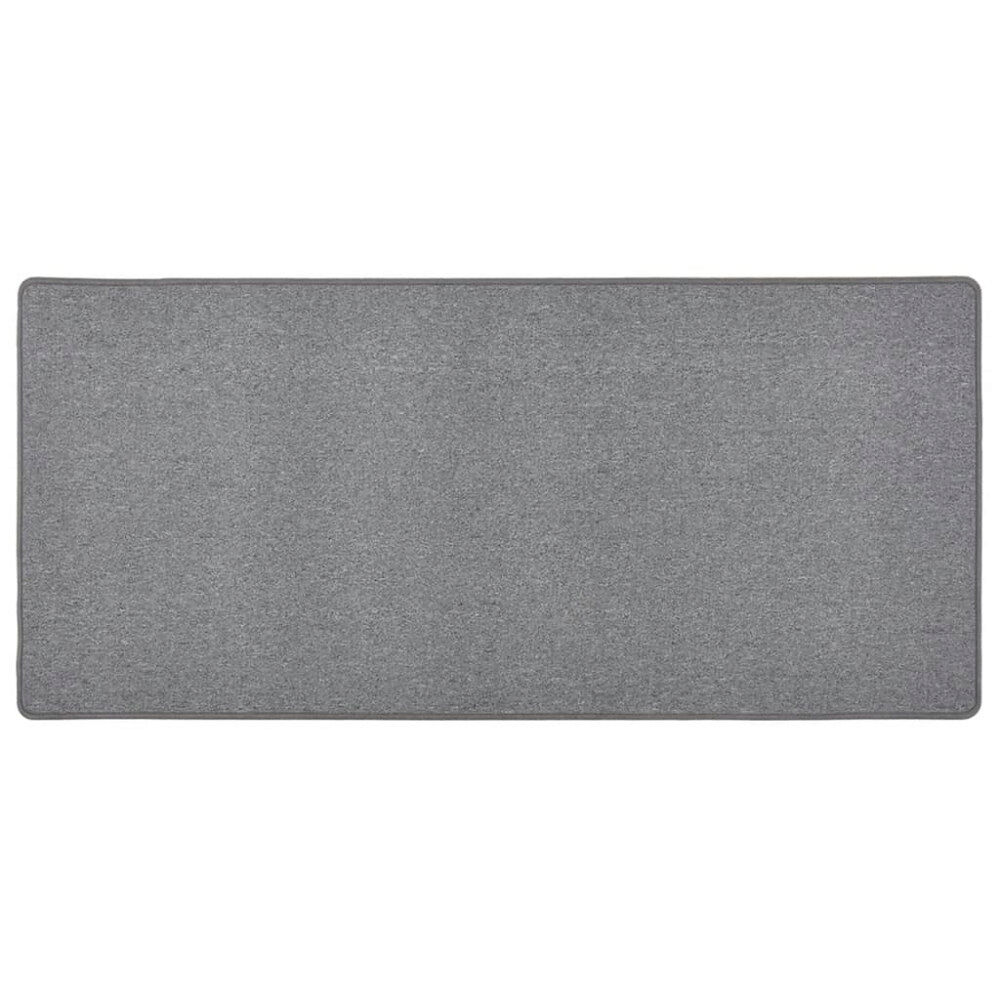 vidaXL Gångmatta mörkgrå 50x100 cm