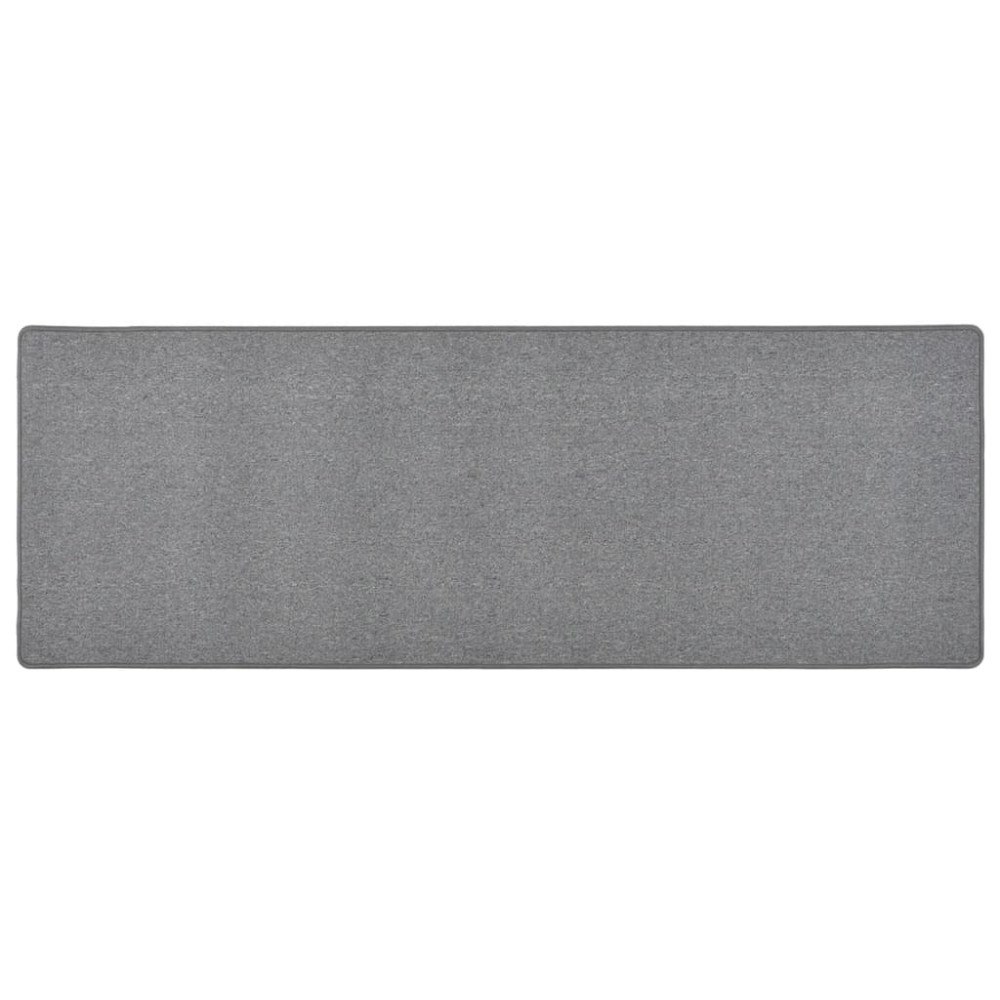 vidaXL Gångmatta mörkgrå 50x150 cm