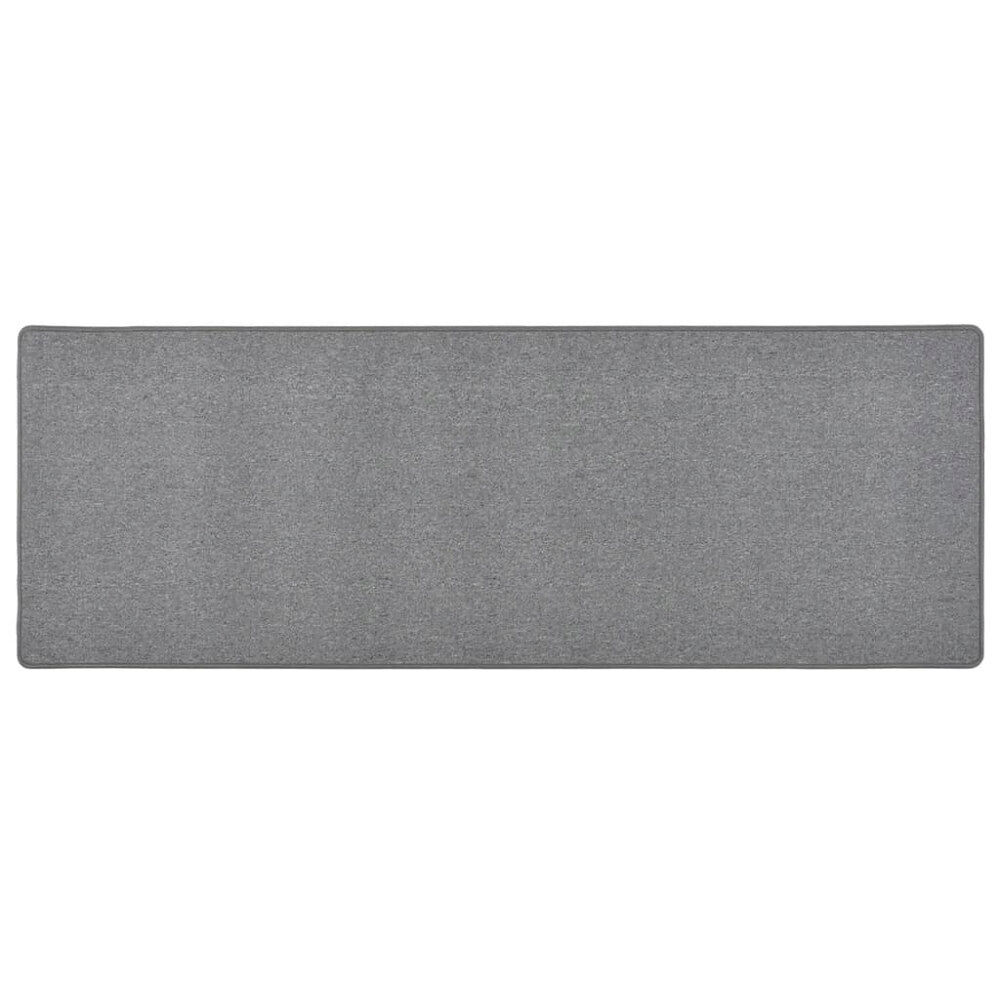 vidaXL Gångmatta mörkgrå 50x150 cm
