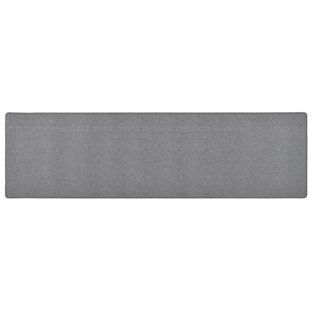 vidaXL Gångmatta mörkgrå 50x200 cm