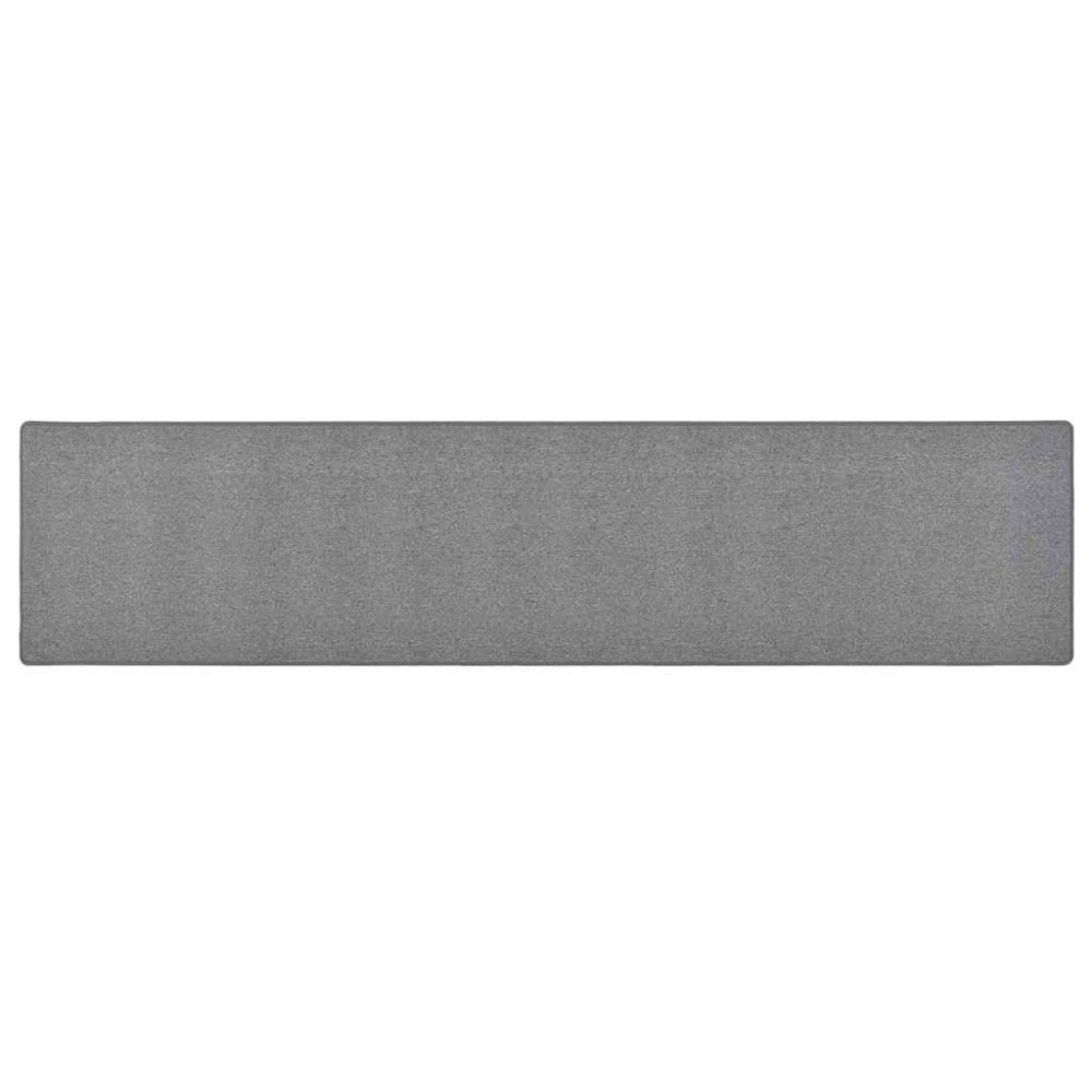 vidaXL Gångmatta mörkgrå 50x250 cm