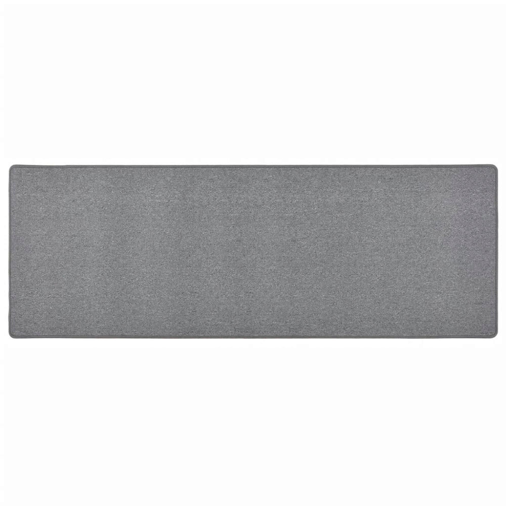 vidaXL Gångmatta mörkgrå 80x250 cm