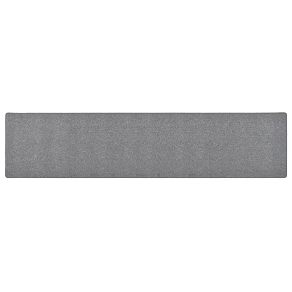 vidaXL Gångmatta mörkgrå 80x400 cm