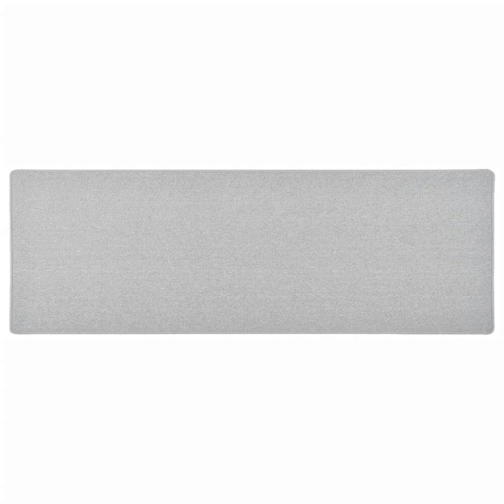 vidaXL Gångmatta ljusgrå 50x150 cm