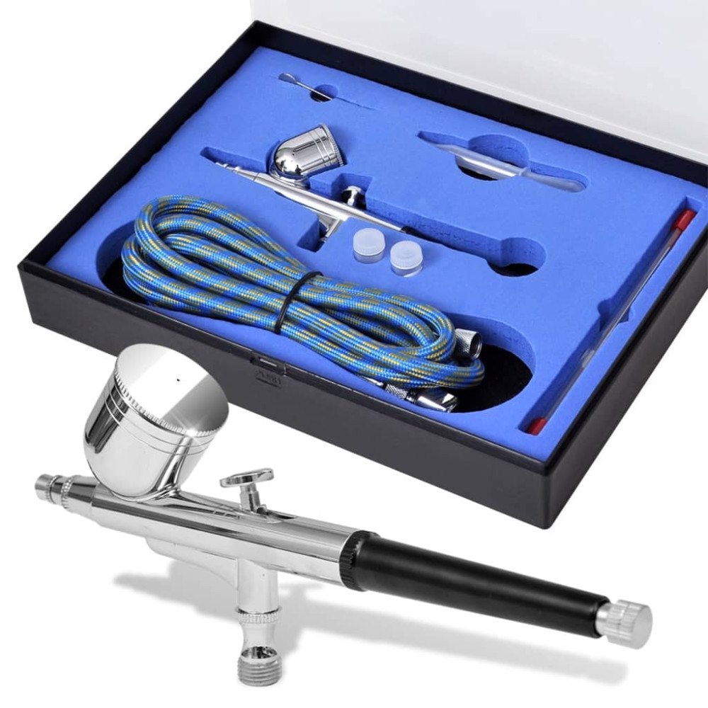vidaXL Airbrush Set 0,2 / 0,3 / 0,5 mm munstycken