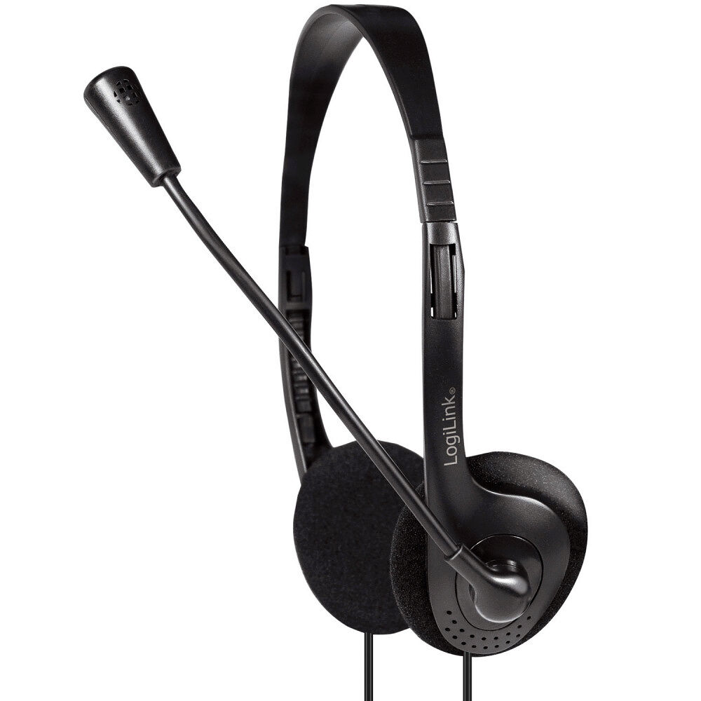 LogiLink PC-headset Stereo m mikrofon 1x3,5mm-kontakt