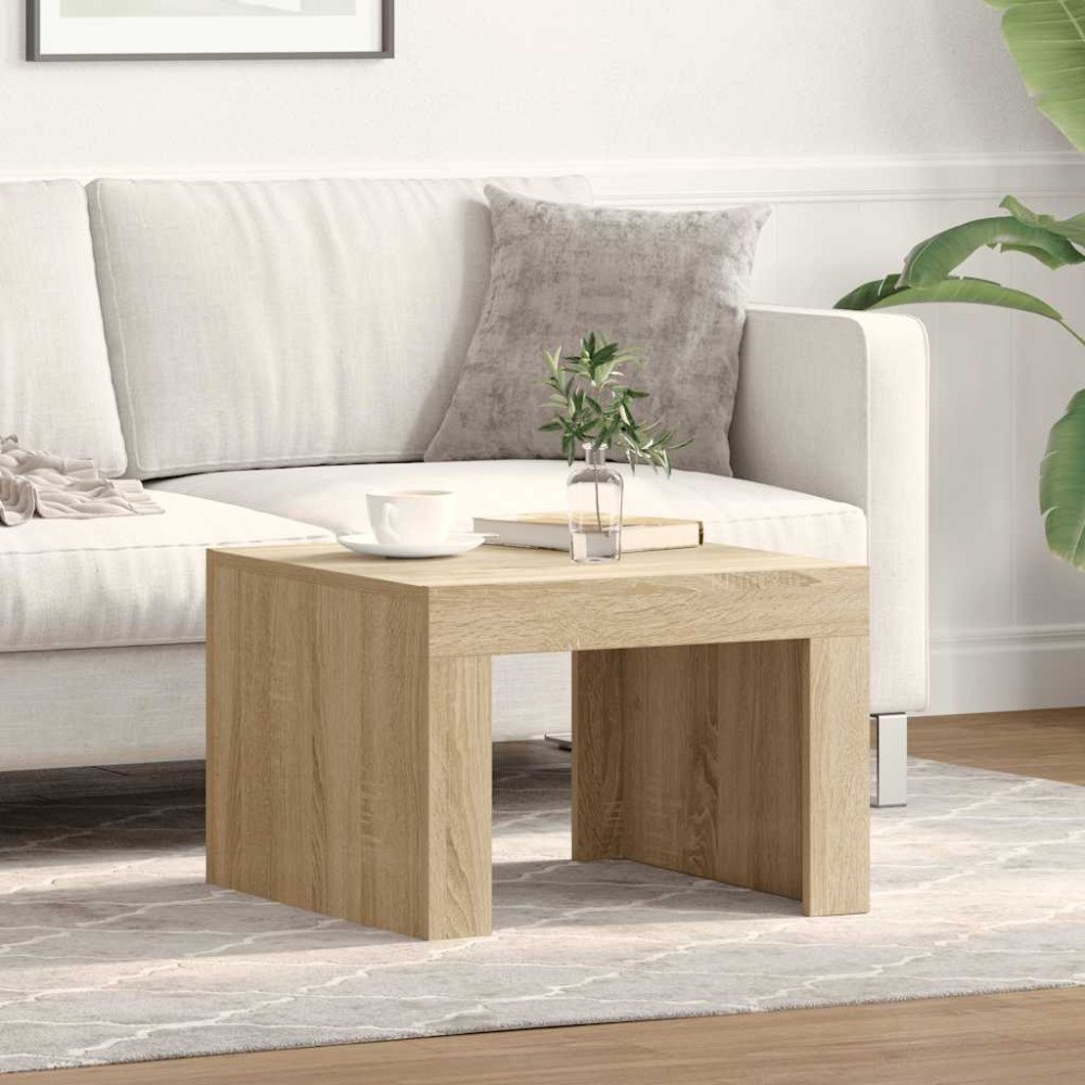 vidaXL Soffbord sonoma-ek 50x50x35 cm konstruerat trä