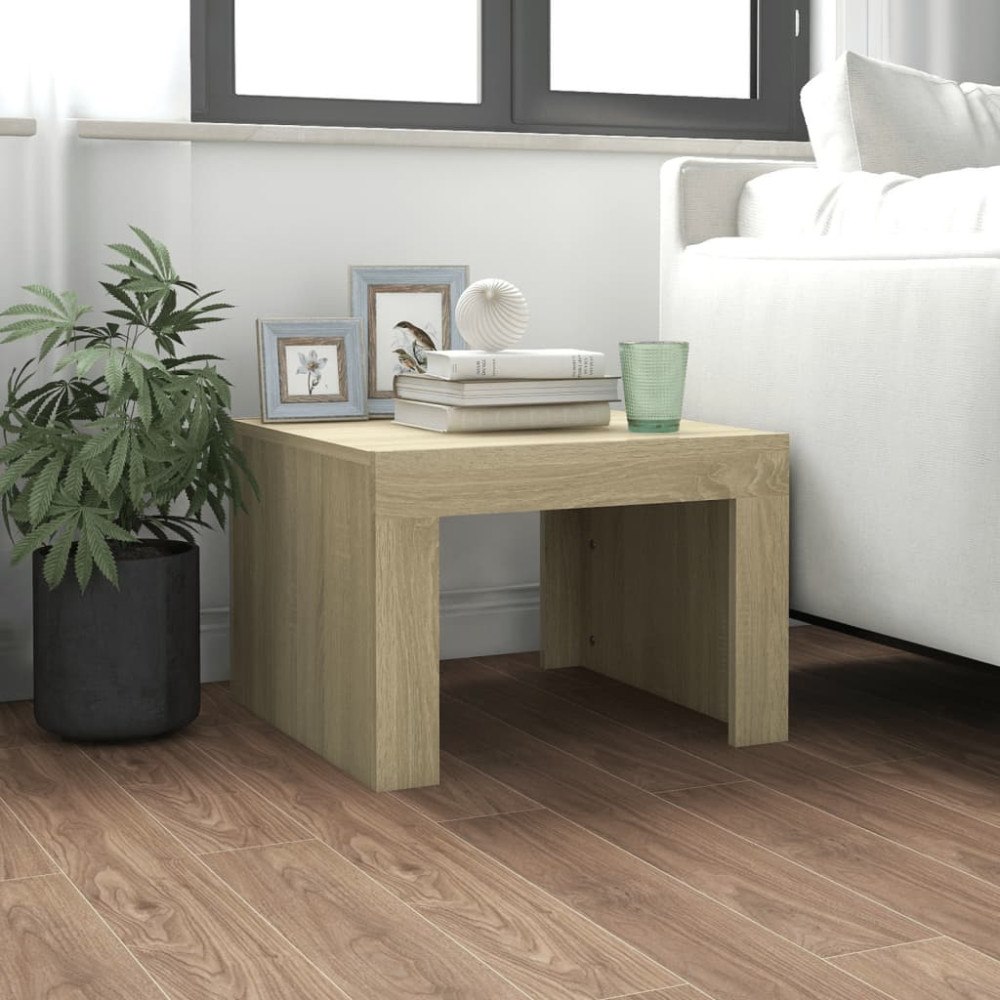 vidaXL Soffbord sonoma-ek 50x50x35 cm konstruerat trä