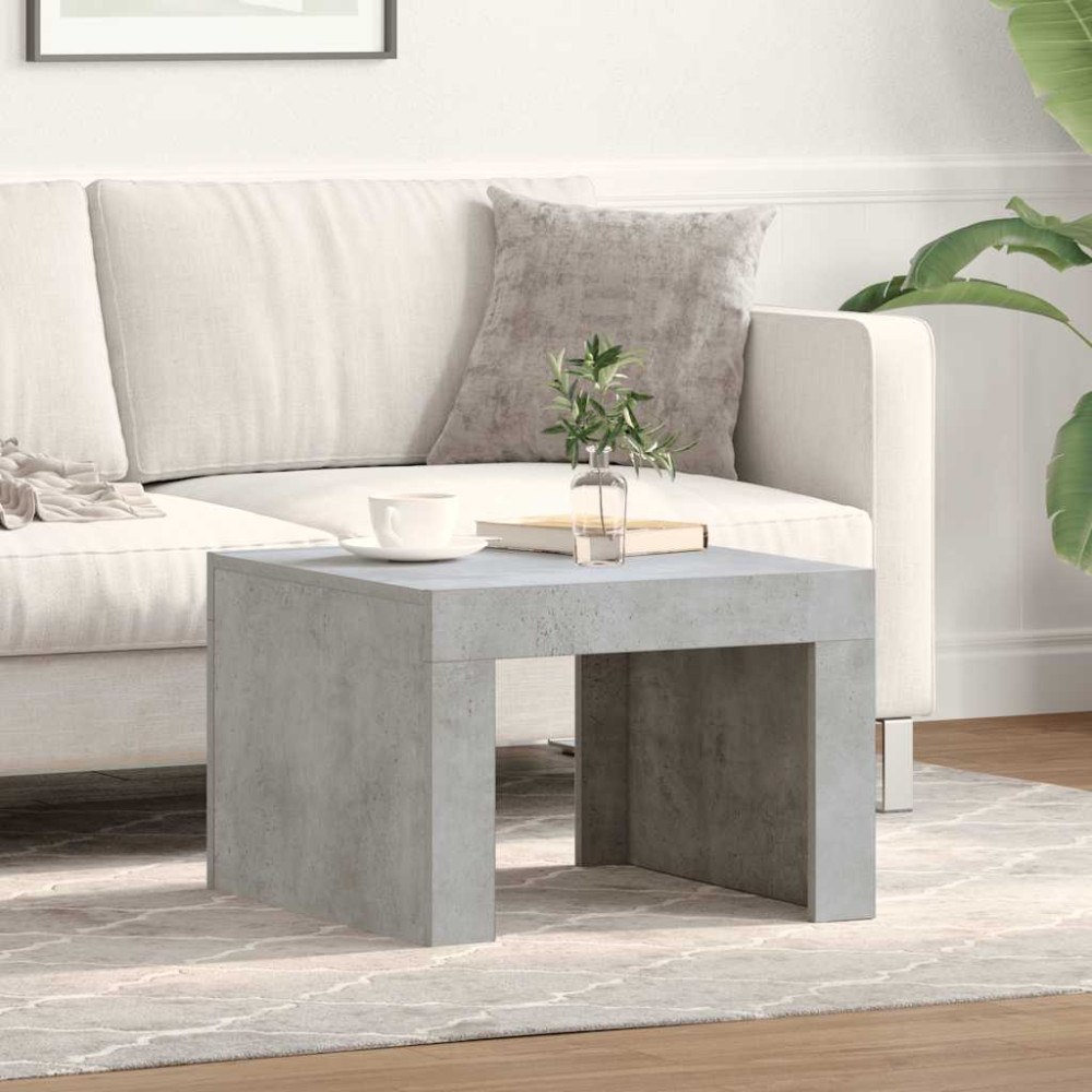 vidaXL Soffbord betonggrå 50x50x35 cm konstruerat trä