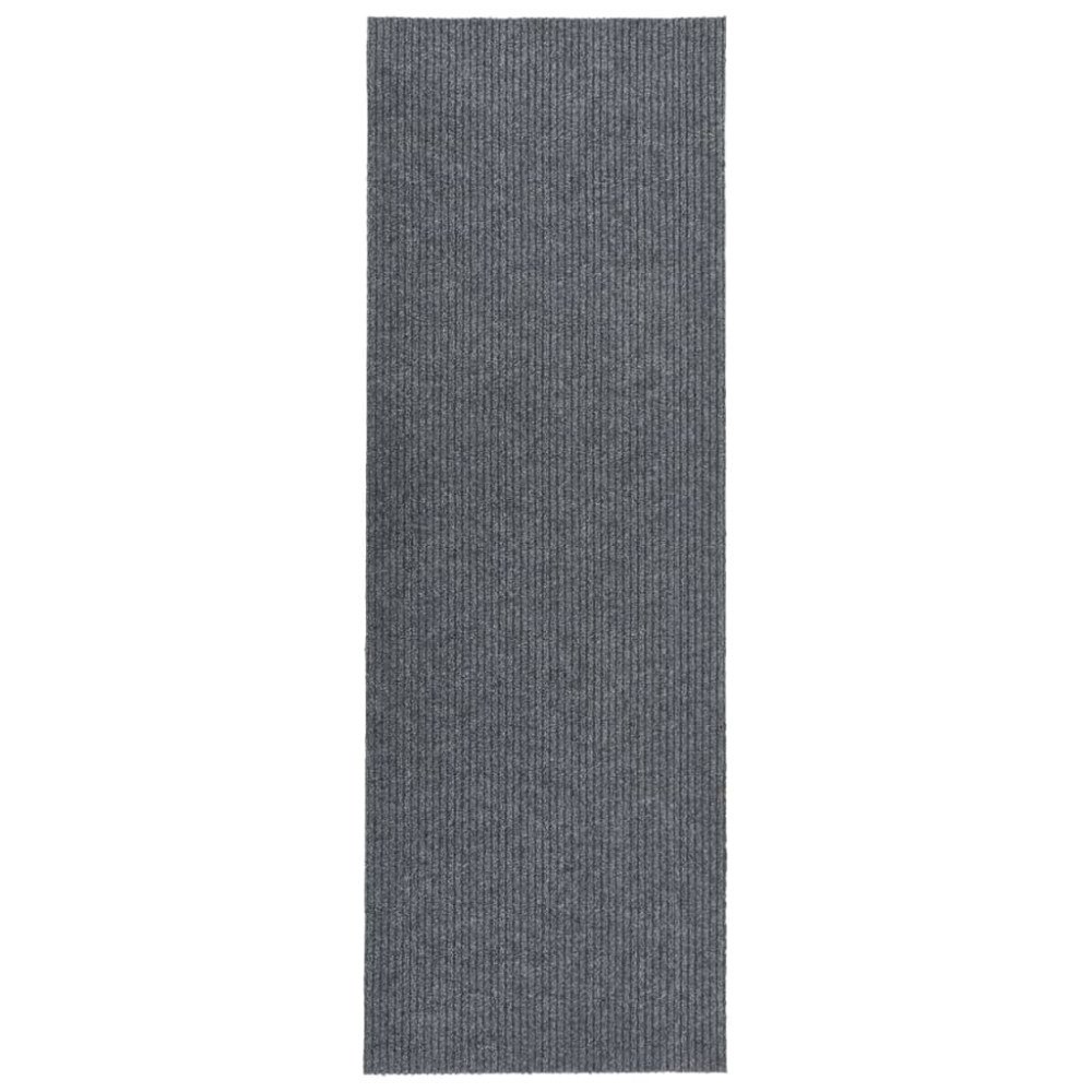 vidaXL Gångmatta 100x350 cm grå