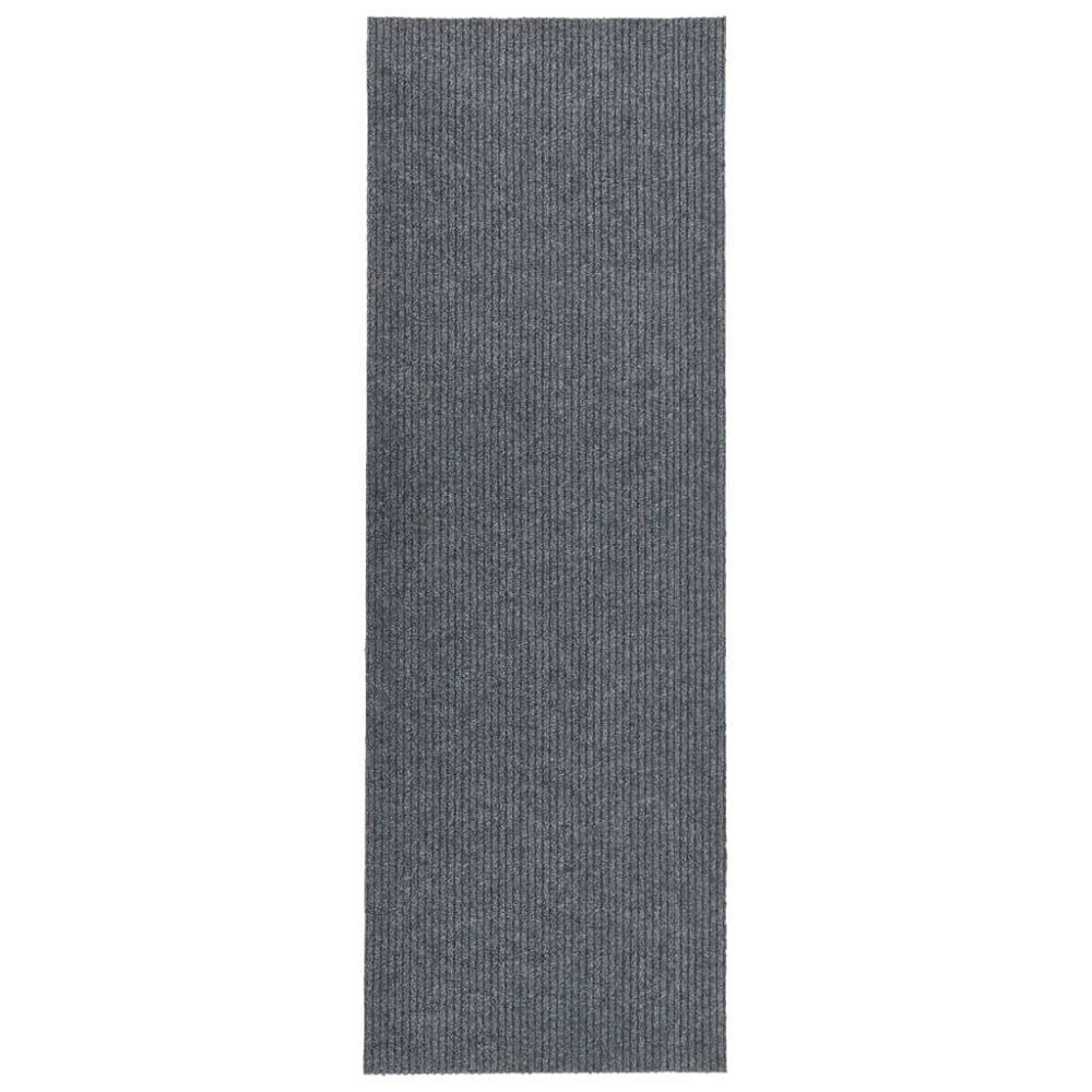 vidaXL Gångmatta 100x350 cm grå