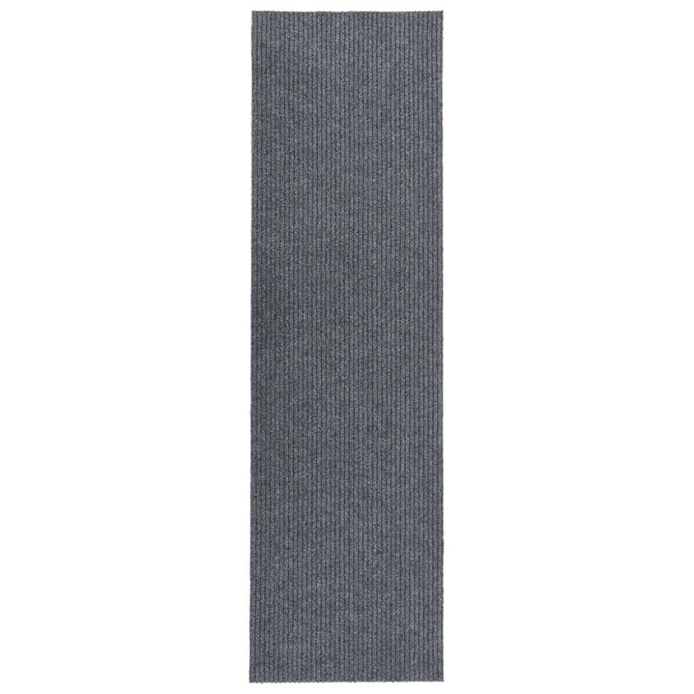 vidaXL Gångmatta 100x400 cm grå