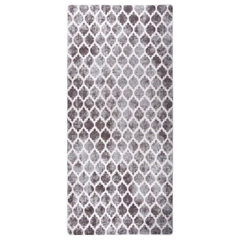 vidaXL Matta tvättbar 80x300 cm flerfärgad halkfri