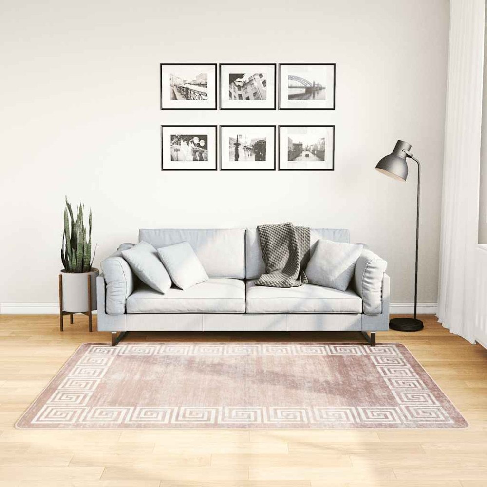 vidaXL Matta tvättbar 120x180 cm beige