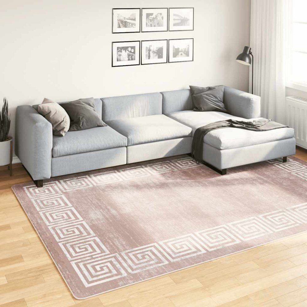 vidaXL Matta tvättbar 190x300 cm beige